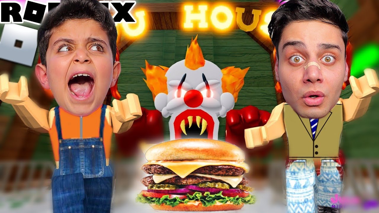 تحدي الهروب من ملاهي الرعب😱!!والفوز بأكبر برجر وناكلها🍔