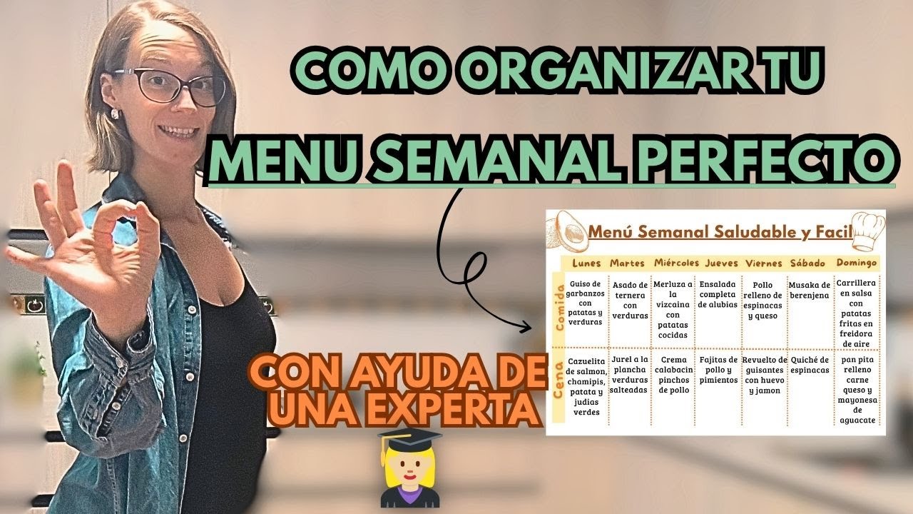 Planifica tu Menú Semanal SALUDABLE, RAPIDO Y ECONOMICO💚Mis Trucos y Consejos de Nutricionista