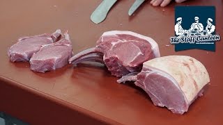 How to butcher Pork Tomahawk Steaks & Rack of Pork French Trimmed Specially Selected Pork
