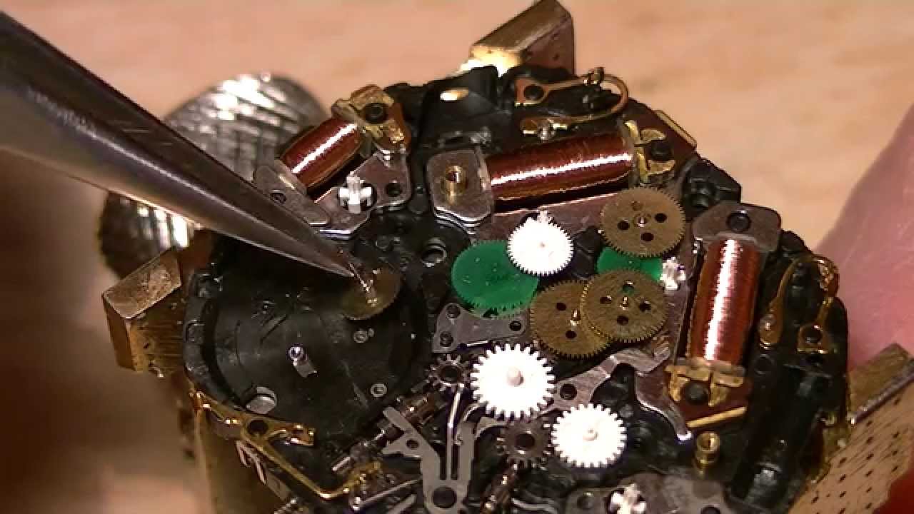 How to restore a Seiko 7T36 - reassembling the movement - YouTube