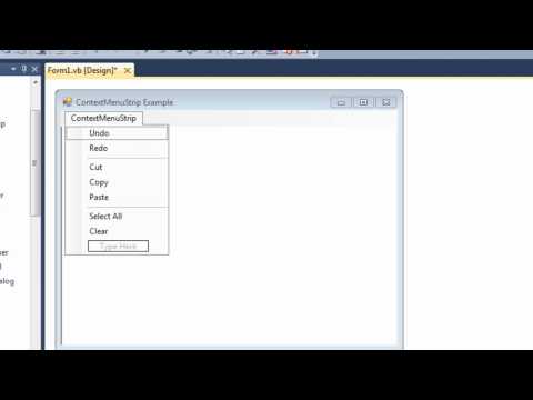 How to use ContextMenuStrips in VB 2010 Express