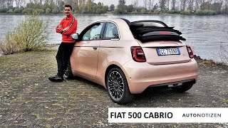 Fiat 500 Cabrio (42 kWh) 2021: Elektro-Kleinwagen im Review, Test, Fahrbericht Fiat 500 Cabrio Elektro