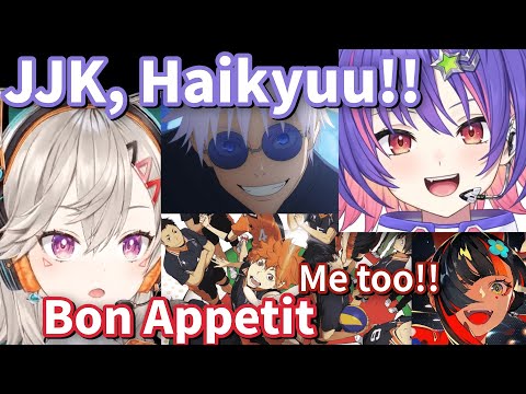 EN & JP bonding over anime boys【Vspo!】English Subs