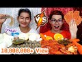ชาเลนจ์สีขาว VS สีส้ม กับแม่ #Mukbang​ #ASMR​ White Food VS Orange Food Challenge 화이트 오렌지 푸드:ขันติ