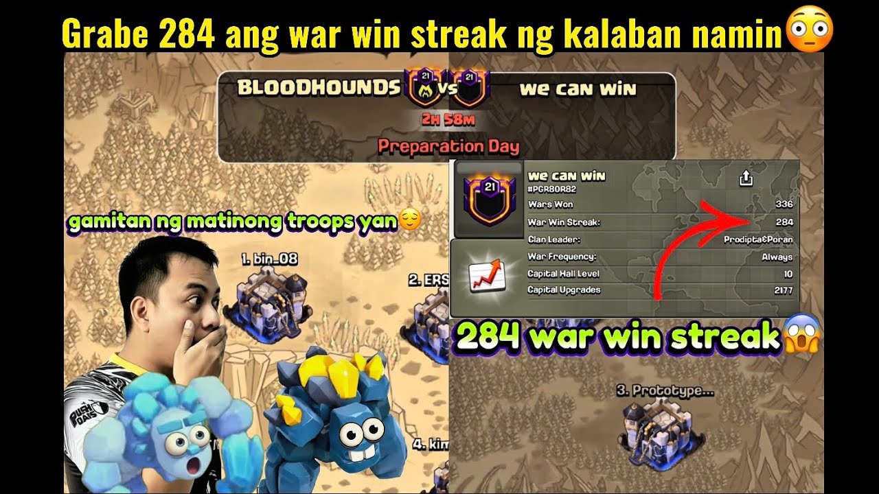 GRABE 'TO! 284 WAR WIN STREAK NAKALABAN NAMIN! 😱