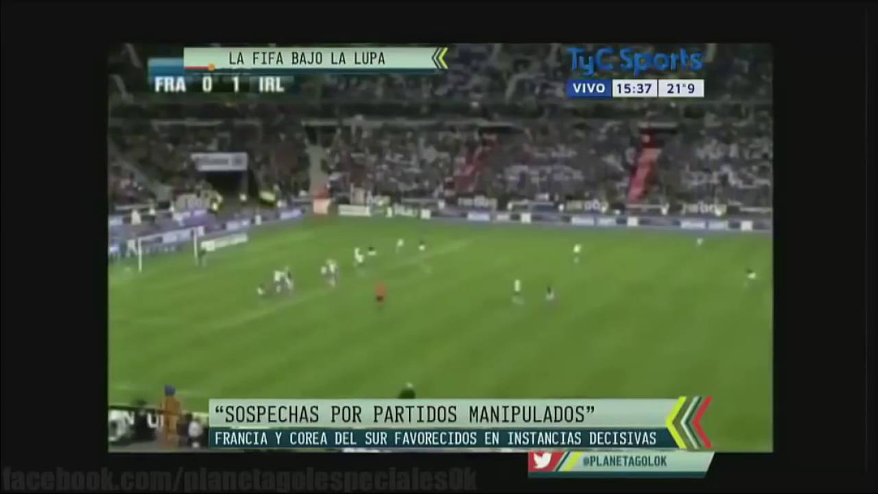 Planeta gol: partidos arreglados por la FIFA