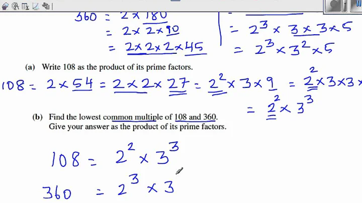 Writing a number as the product of its prime factors