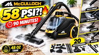 Is This the BEST Steam Cleaner? 🔥 McCulloch MC1375 Tested!90 MINUTES of Steam?! 🔥 McCulloch MC1375