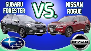 Subaru Forester VS Nissan Rogue comparison // Both updated for 2022