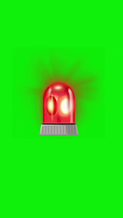 police light green screen video...