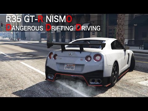 GTA5 MOD 日産 R35 GT-R NISMOでドリフトドライブ