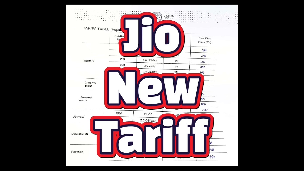 jio new tariff 🥲