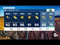 Heat continues early this week, with high fire danger through Wednesday
