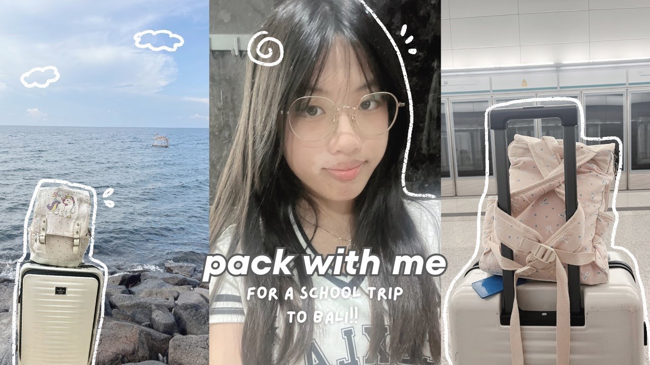 Собери вещи 🌊: школьная поездка, эстетические основы путешествий + мини-видеоблог о Бали