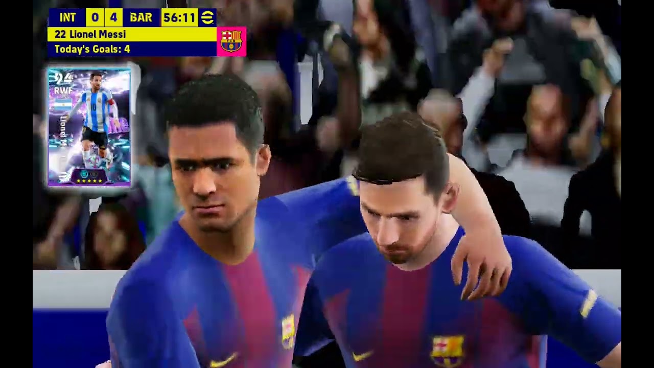 Efootball but I could score only chip shots