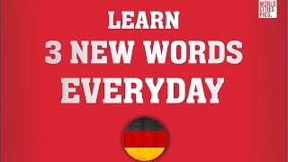 German - learn 3 new words every day