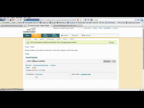 NAN: Getting Started with Constant Contact, editing templates