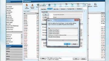 Emailing customer accounts documents in Sage 50 2013