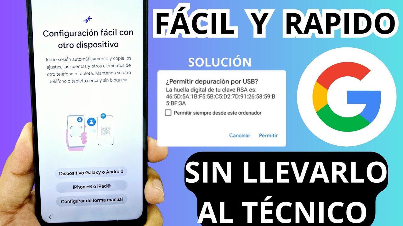 Cómo quitar cuenta de Google en Samsung, (fácil y rápido) ANDROID 15-14 ...