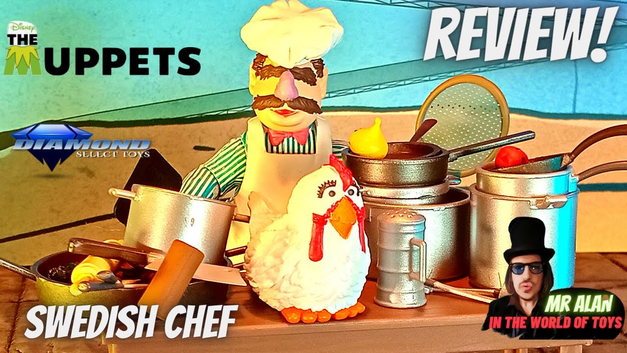 The Muppets Swedish Chef Figure Review! Diamond Select Toys YouTube
