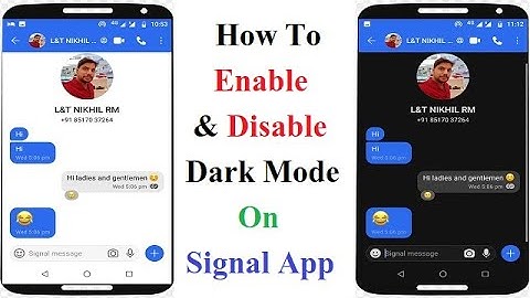 How To Enable/ Disable Dark Mode On Signal App | Signal App Me Dark/Light mode Activate kaise kare