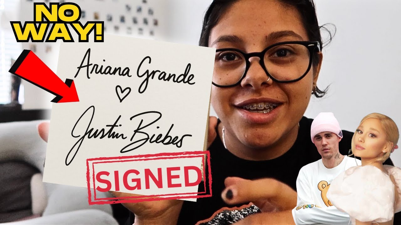 Ariana Grande & Justin Bieber Signed This | Litzy Mora