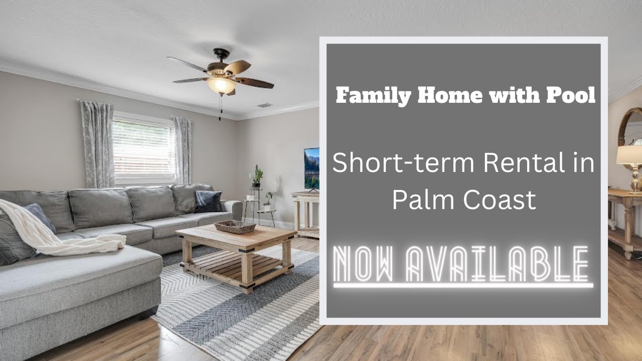 Palm Coast Vacation Rental PetFriendly Family Home with Pool YouTube