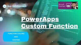 custom function in powerapps || write your own powerapps function