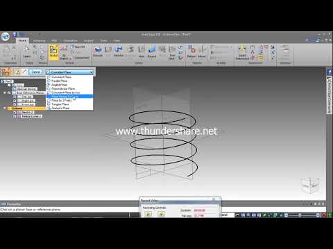 HELICAL CURVE COMMAND  IN SOLID EDGE  ST-9