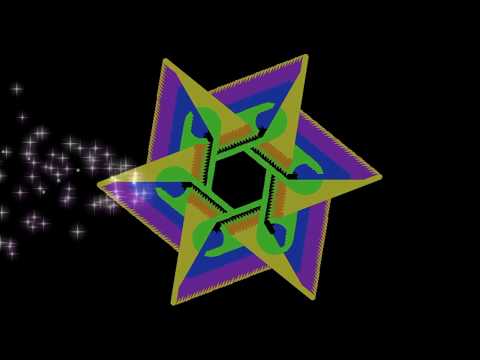 手裏剣花火 Shuriken Fireworks (Drawing with Python)