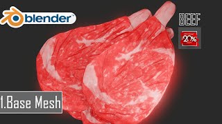 Tutorial Modeling Beef In Blender 2.8 - 1.Base Mesh
