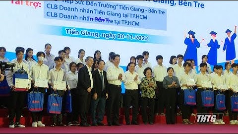 Báo Tuổi Trẻ trao học bổng “Tiếp sức đến trường” cho sinh viên Tiền Giang và Bến Tre