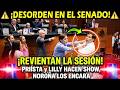 ¡CAOS EN LA SESIÓN! PRI toma el control de la Presidencia y da VÍA LIBRE a Lilly, Noroña los encara