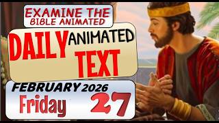 JW DAILY ANIMATED TEXT 🔵OBEDIENCE GIVES US WISDOM. ✅ EXAMINE THE BIBLE ANIMATED