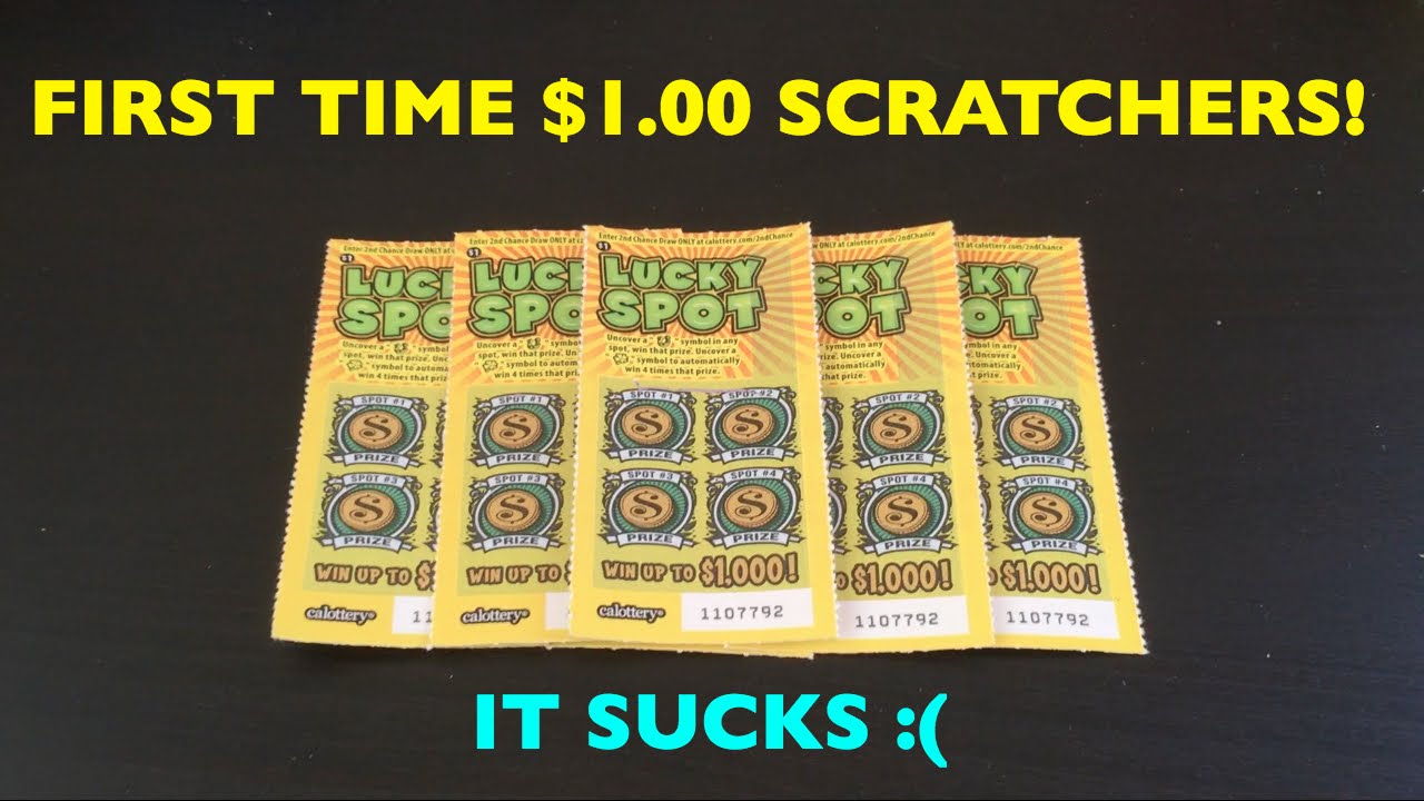 FIRST TIME SCRATCHING THESE!! Lucky Spot 1 Scratchers California