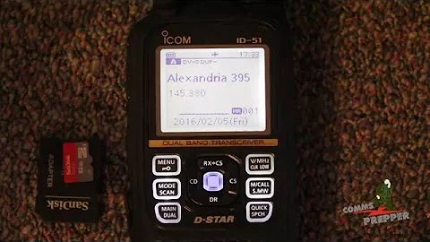 Icom ID-51A Plus - Updating repeater list and using DR mode