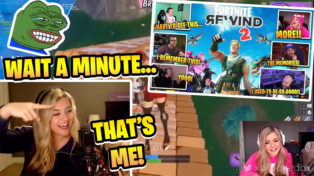 Brooke Reacts To Streamers React To The Fortnite Rewind 2