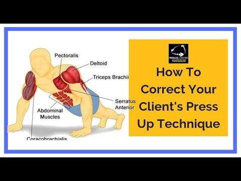 How to Correct a Clients Press Up Technique