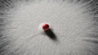 The Most Satisfying Red Marble & White Sand Zen 🔴✨