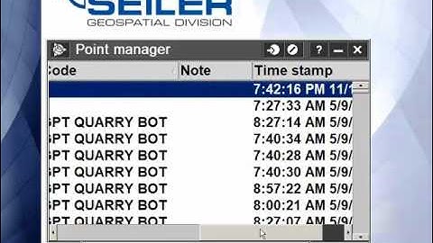 Trimble Access- General Survey- Point Manager- Column control video 1 of 3