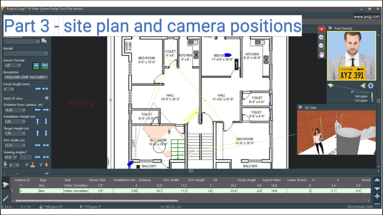 Part 3 - site plan and camera positions - YouTube