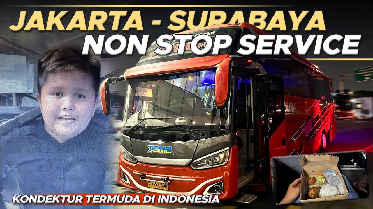 UMUR 12 TAHUN JADI KONDEKTUR BUS MALAM, BUKA PINTU BINGUNG😂 [ Jakarta ...