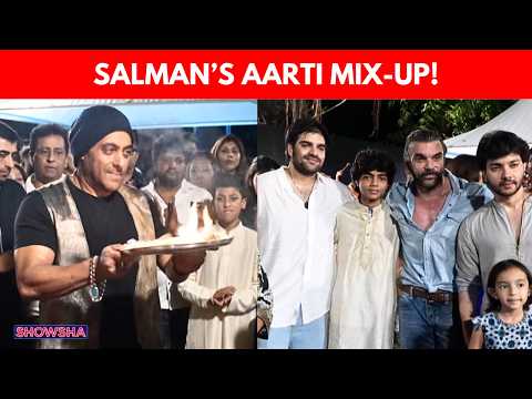 Salman Khan’s Ganpati Aarti Mistake Gets A Sweet Correction From Sister Arpita Khan I WATCH