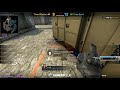 3 vs 1 Clutch situation on Overpass (CSGO)