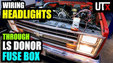 LIGHTS, CAMERA, ACTION! - Wiring LS Swap HEADLAMPS Through Donor Fuse Box - UTX