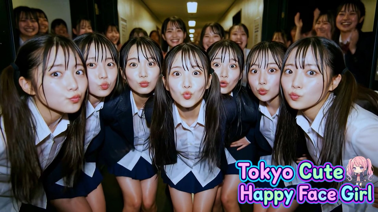 Tokyo Cute Happy Face Girl