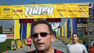 4:00 Mark at the Akron Marathon Finish Line