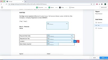 Yoti eSignatures: Adjusting text fields on your document