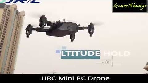 Foldable Mini RC Drone WiFi Altitude Hold One Key Takeoff UAV - BLACK NO CAMERA