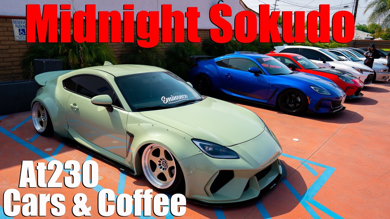at230 Cars and Coffee host Midnight Sokuda - YouTube
